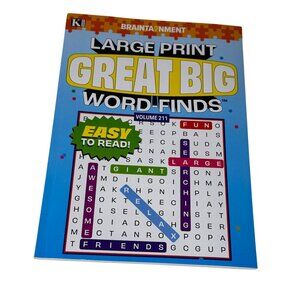 Large Print Great Big Word-Finds Puzzle Book Volume 211 Easy Read
